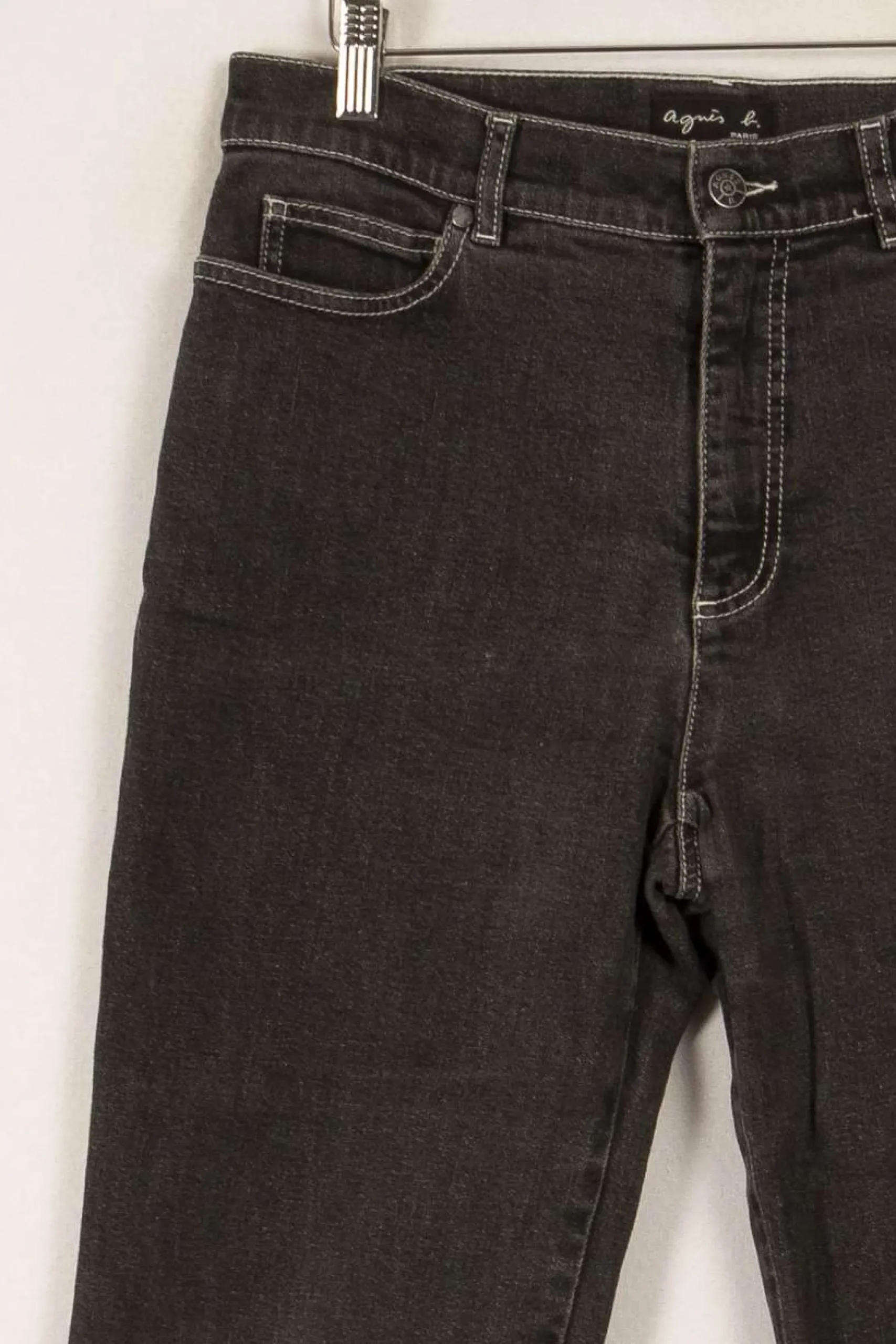 Online Agnès b. Jean foncé - Taille M/38 Gris