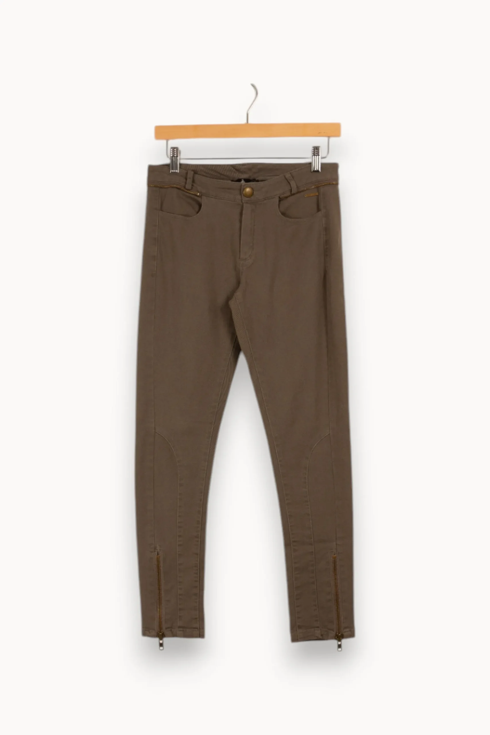 Shop One Step Jean Marron - Taille S/36 Beige