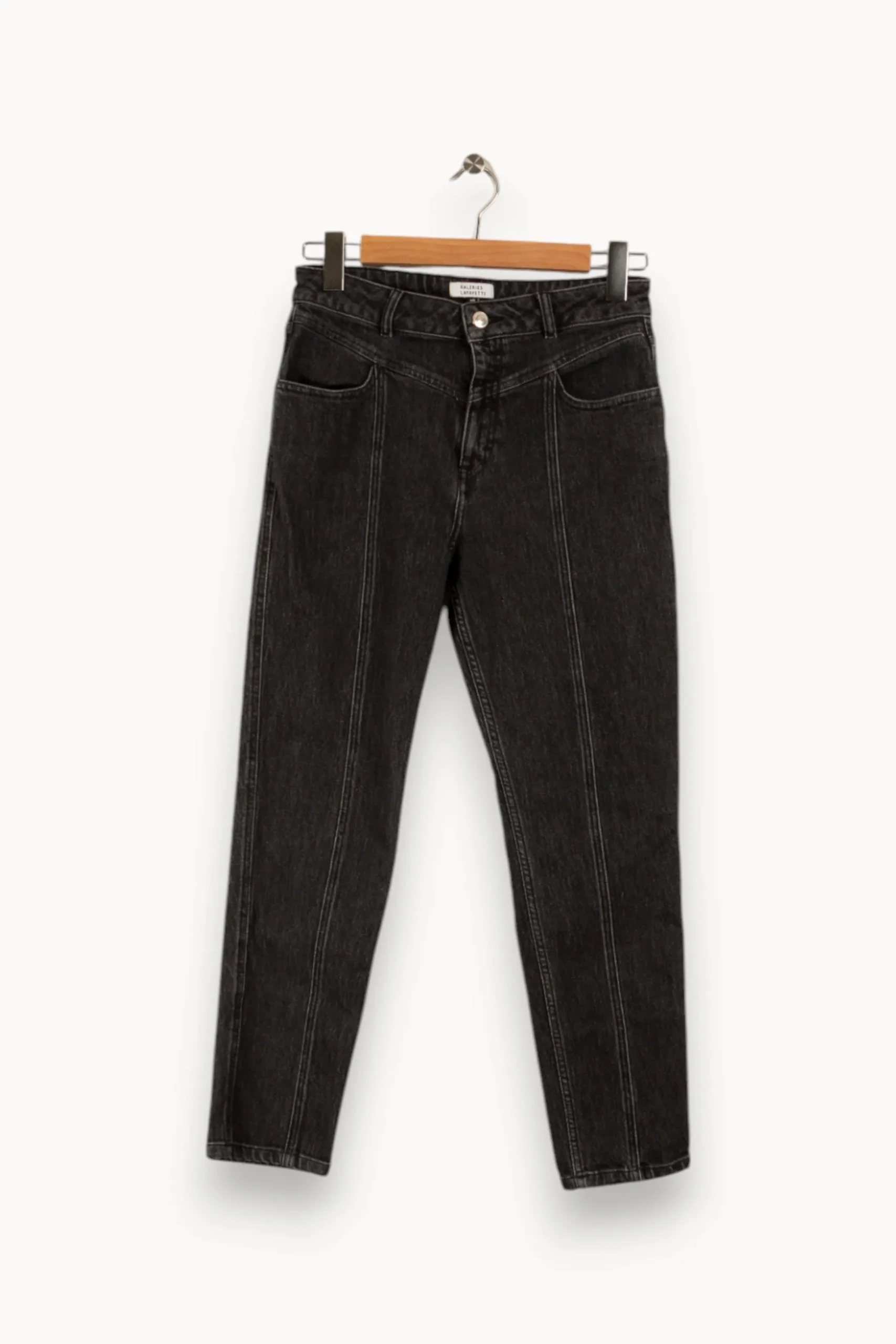 Shop Galeries Lafayette Jean - Taille M/38 Noir