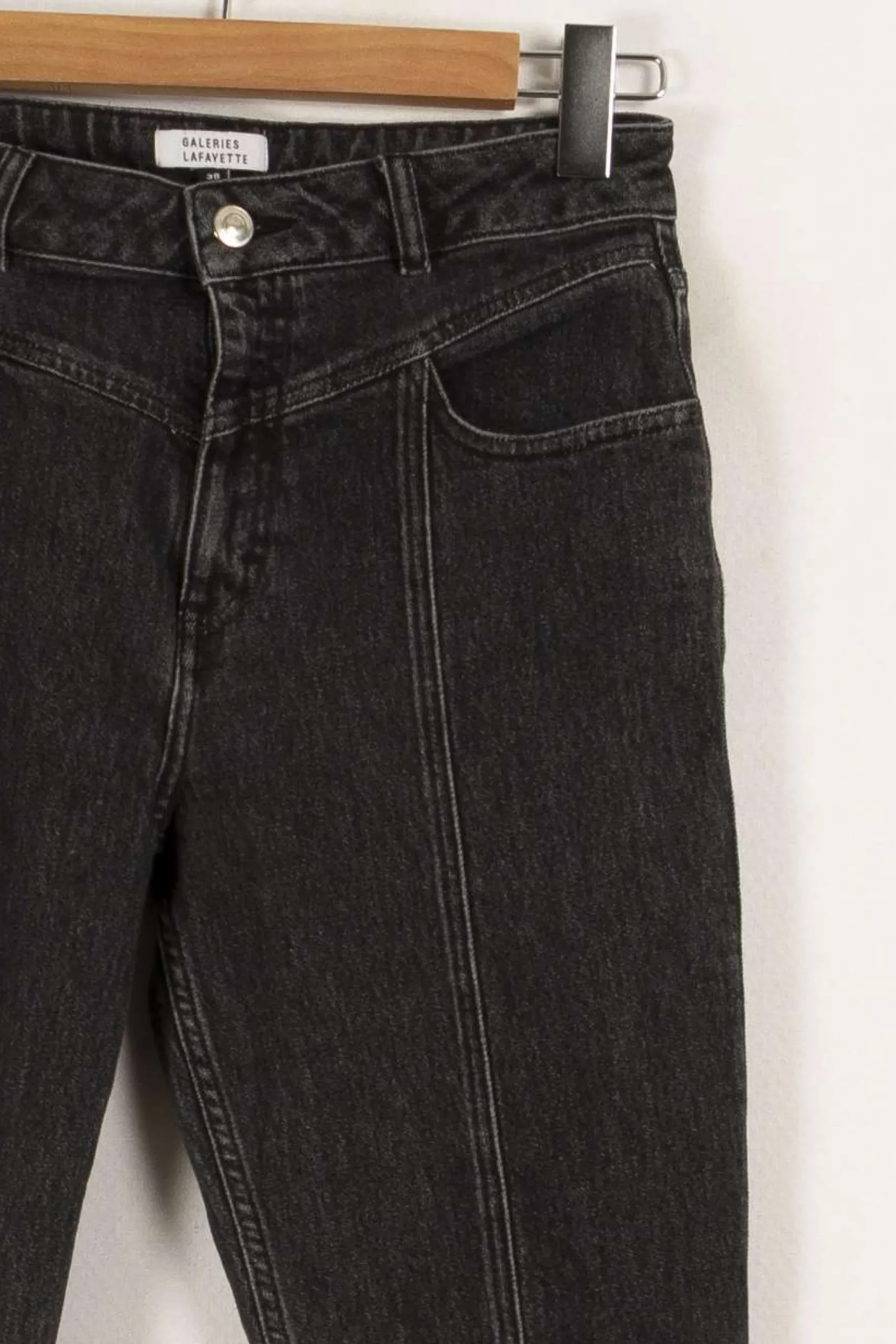 Shop Galeries Lafayette Jean - Taille M/38 Noir