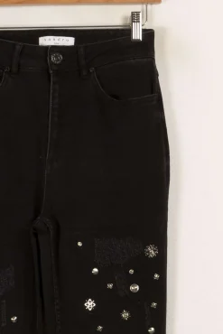 Sale Sandro Jean avec détails - Taille S/36 Noir