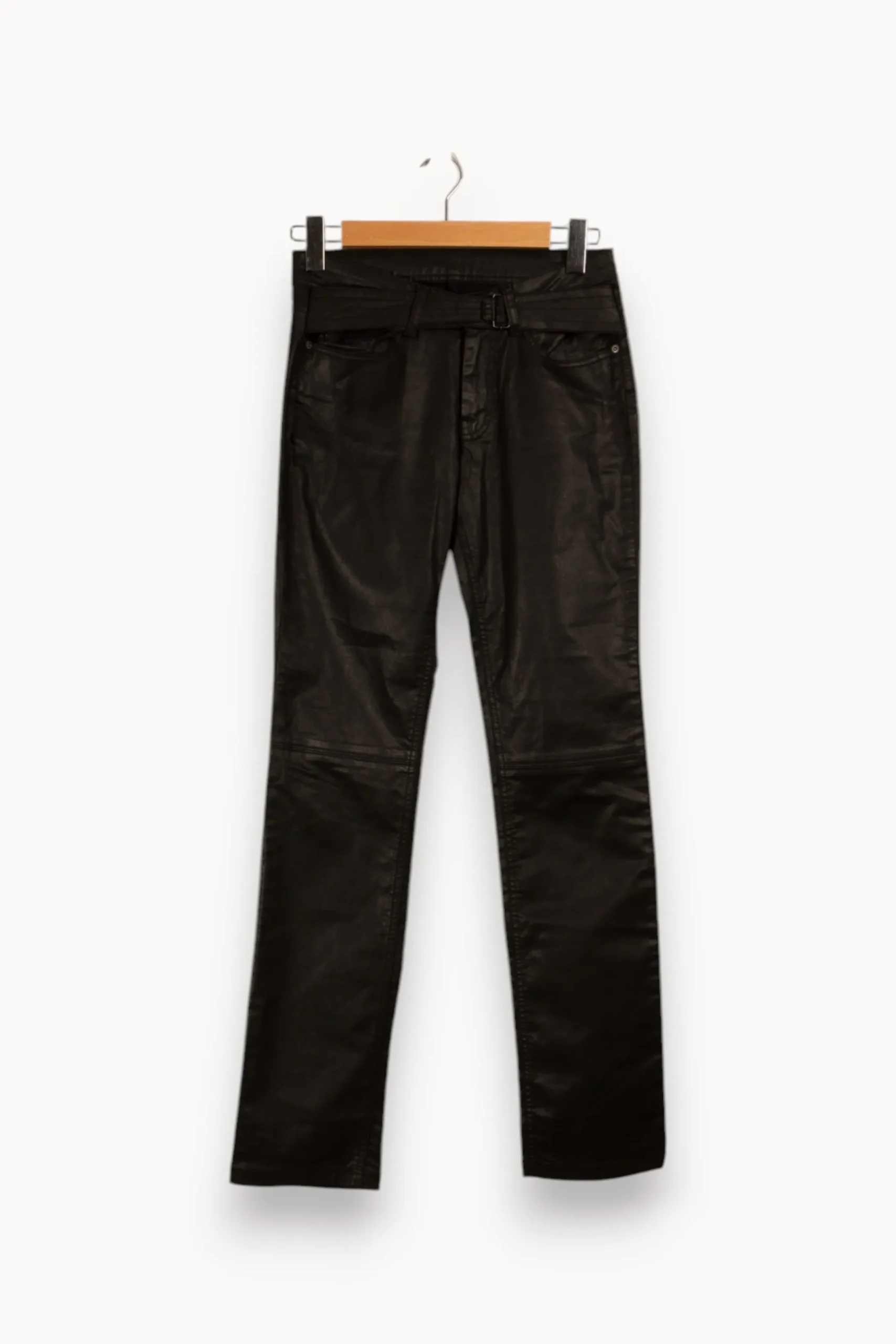 Clearance Comptoir des Cotonniers Jean effet cuir - Taille M/38 Noir