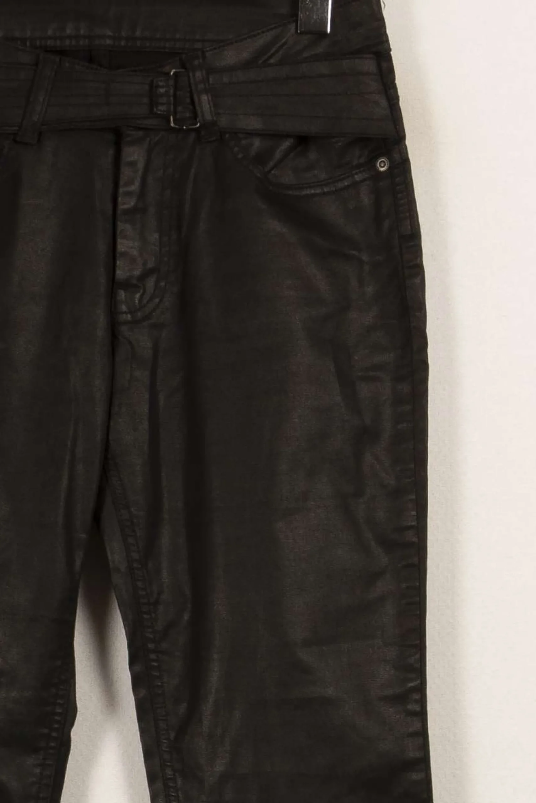 Clearance Comptoir des Cotonniers Jean effet cuir - Taille M/38 Noir