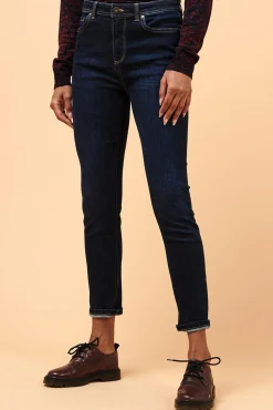 Store La Fée Maraboutée Jean slim en coton biologique - S/36 Bleu