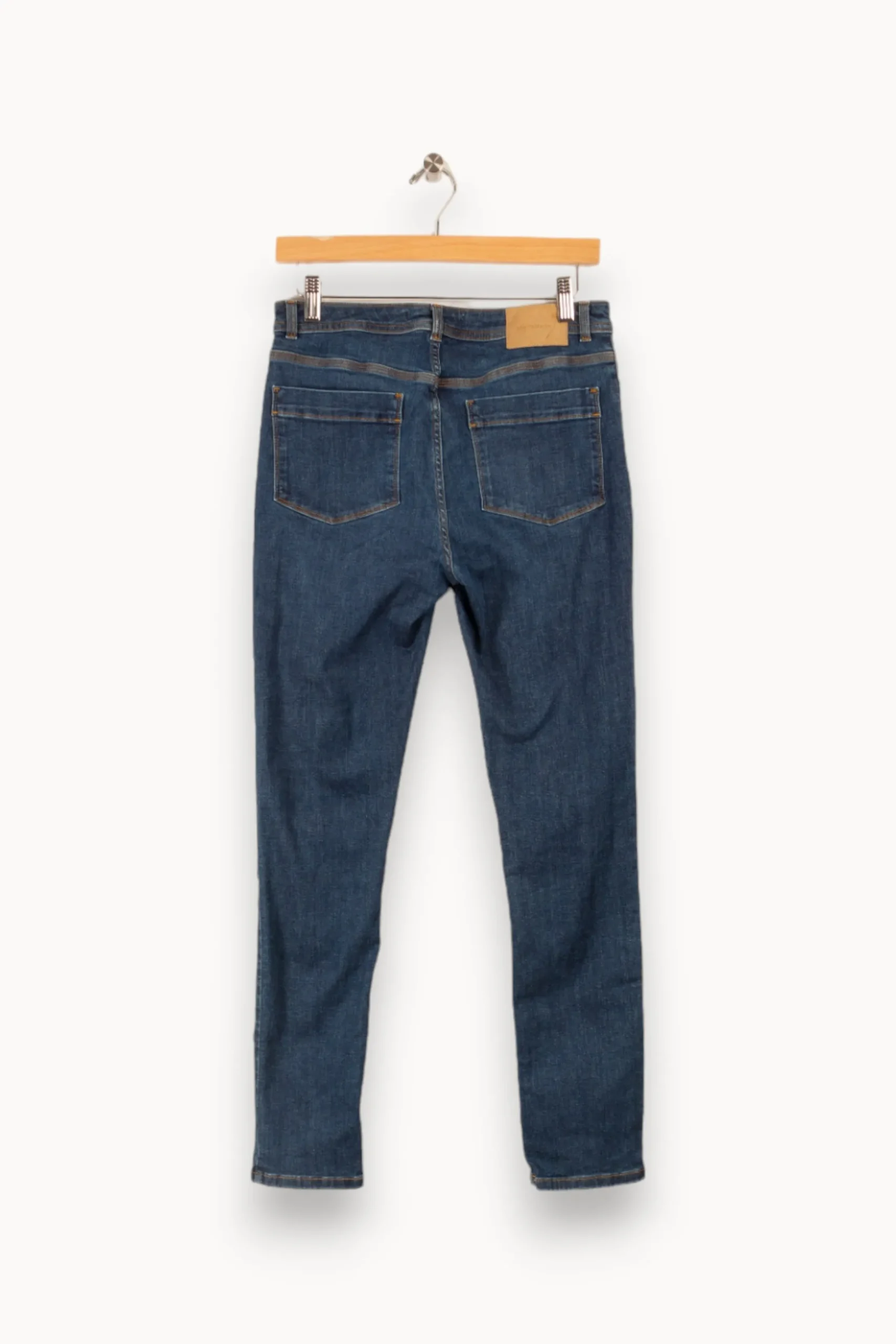 Shop La Fée Maraboutée Jean slim en coton biologique - L/40 Bleu