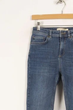 Store La Fée Maraboutée Jean slim en coton biologique - S/36 Bleu