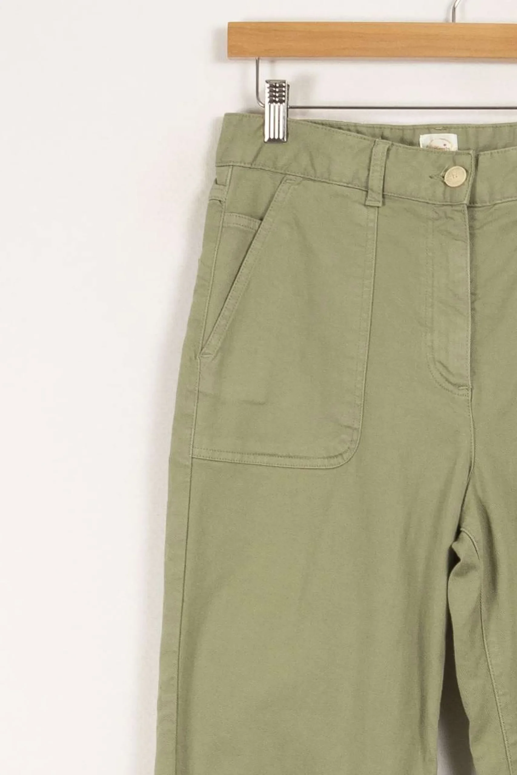 Outlet Des petits hauts Jean - Taille M/38 Vert