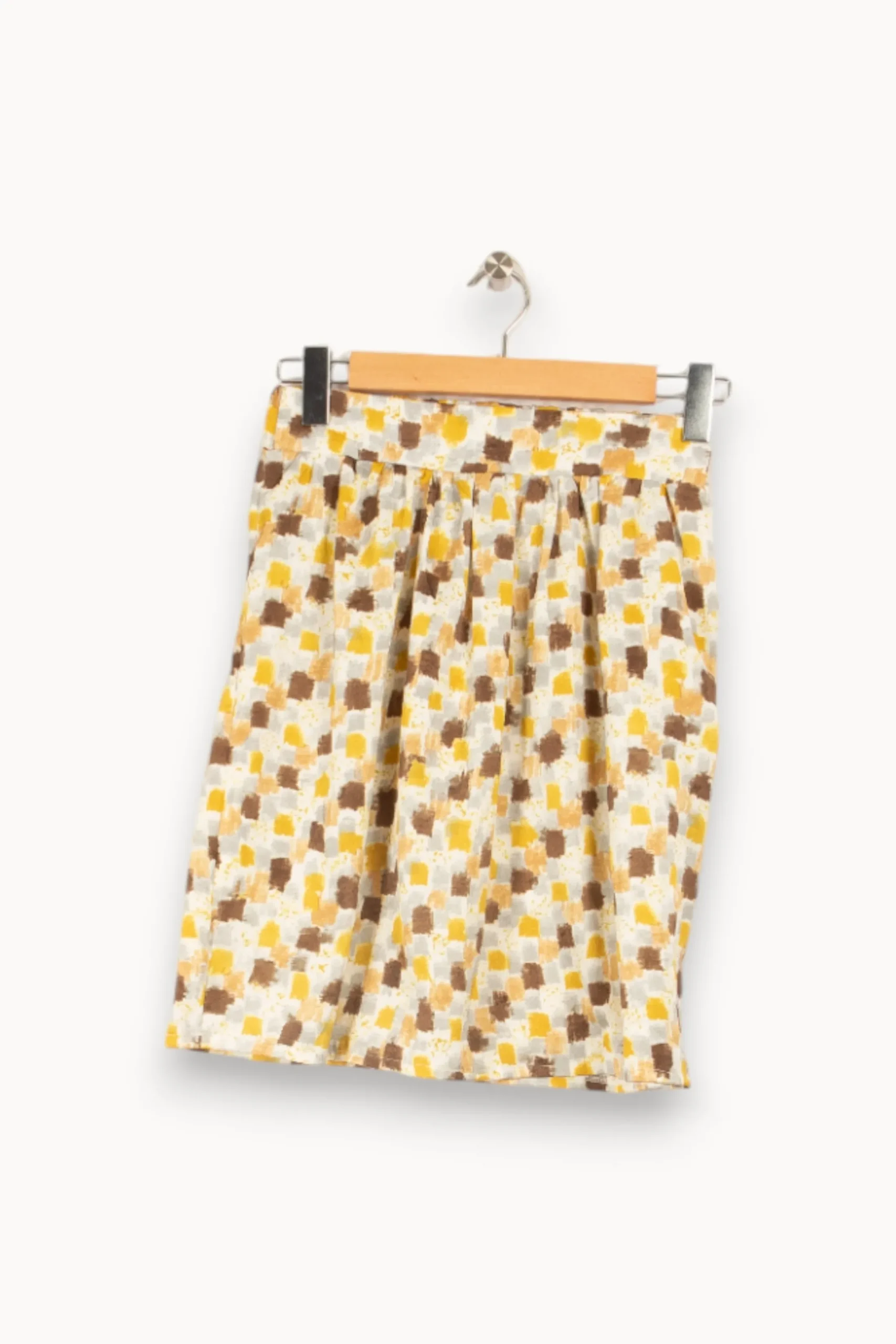 Best Sale La Fée Maraboutée Jupe à carreaux jaunes - Taille M/38 Multicolore