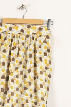 Best Sale La Fée Maraboutée Jupe à carreaux jaunes - Taille M/38 Multicolore