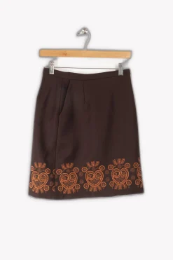 Shop Ines de la Fressange Paris Jupe - S/36 Marron