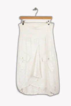 Outlet La Fée Maraboutée Jupe - Taille L/40 Blanc
