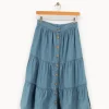Shop Petite Mendigote Jupe - Taille S/36 Bleu