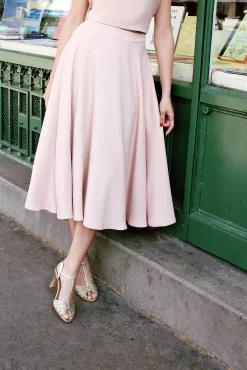 Shop Maison Lemoine Jupe Albertina blush - 36 Rose