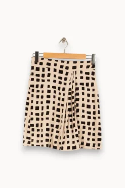 Fashion La Fée Maraboutée Jupe et noire - Taille M/38 Beige
