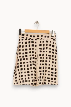 Fashion La Fée Maraboutée Jupe et noire - Taille M/38 Beige