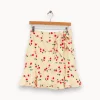 Flash Sale The Kooples Jupe blanche à motif de cerises - Taille M/38 Beige