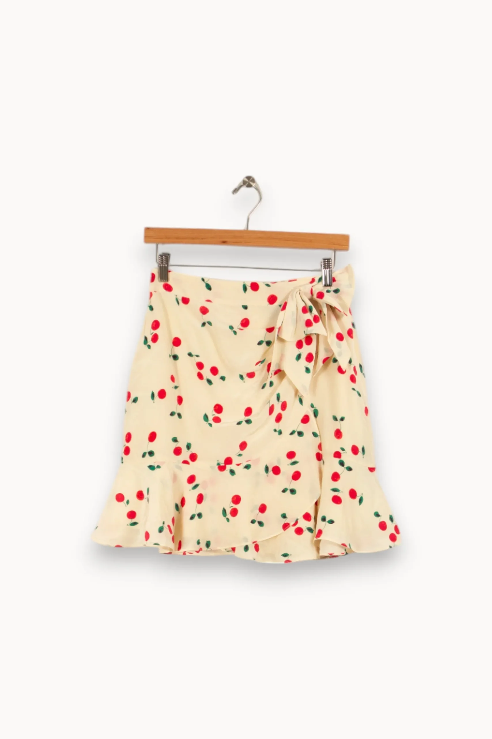 Flash Sale The Kooples Jupe blanche à motif de cerises - Taille M/38 Beige