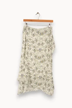 New Bérénice Jupe blanche à motifs s - Taille L/40 Multicolore