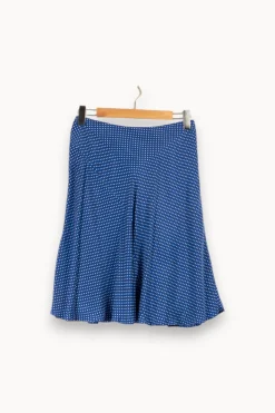 Cheap Comptoir des Cotonniers Jupe e à pois - Taille S/36 Bleu