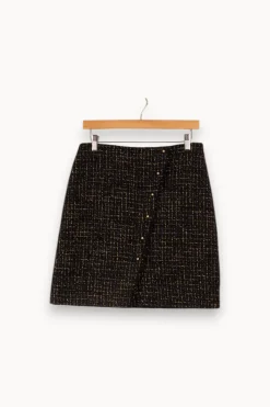 Flash Sale Caroll Jupe e foncée et dorée - Taille L/40 Bleu