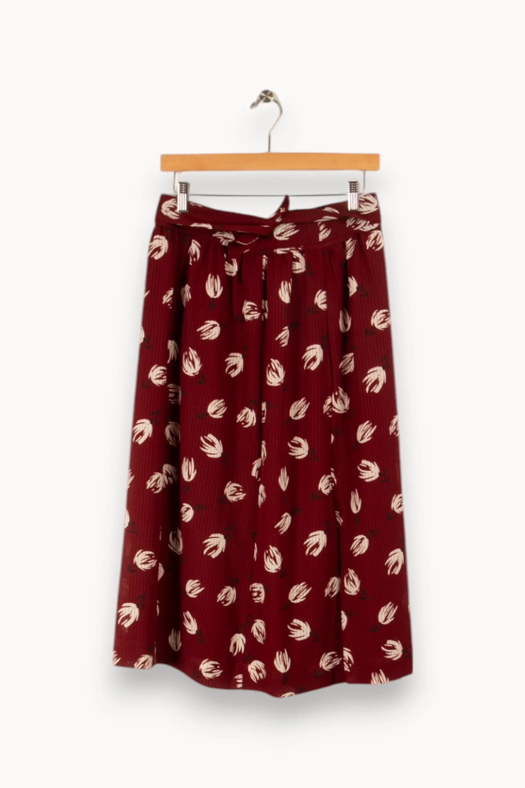 New Comptoir des Cotonniers Jupe à motifs - Taille M/38 Bordeaux