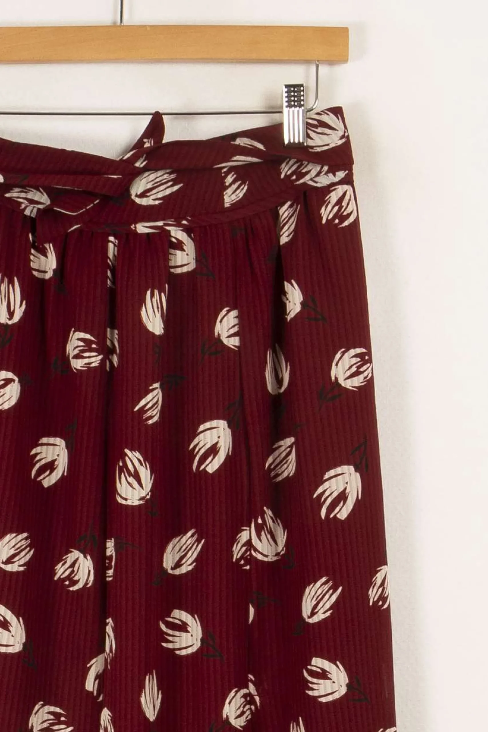 New Comptoir des Cotonniers Jupe à motifs - Taille M/38 Bordeaux