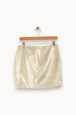 Clearance Joseph Jupe courte argentée - Taille M/38 Autre