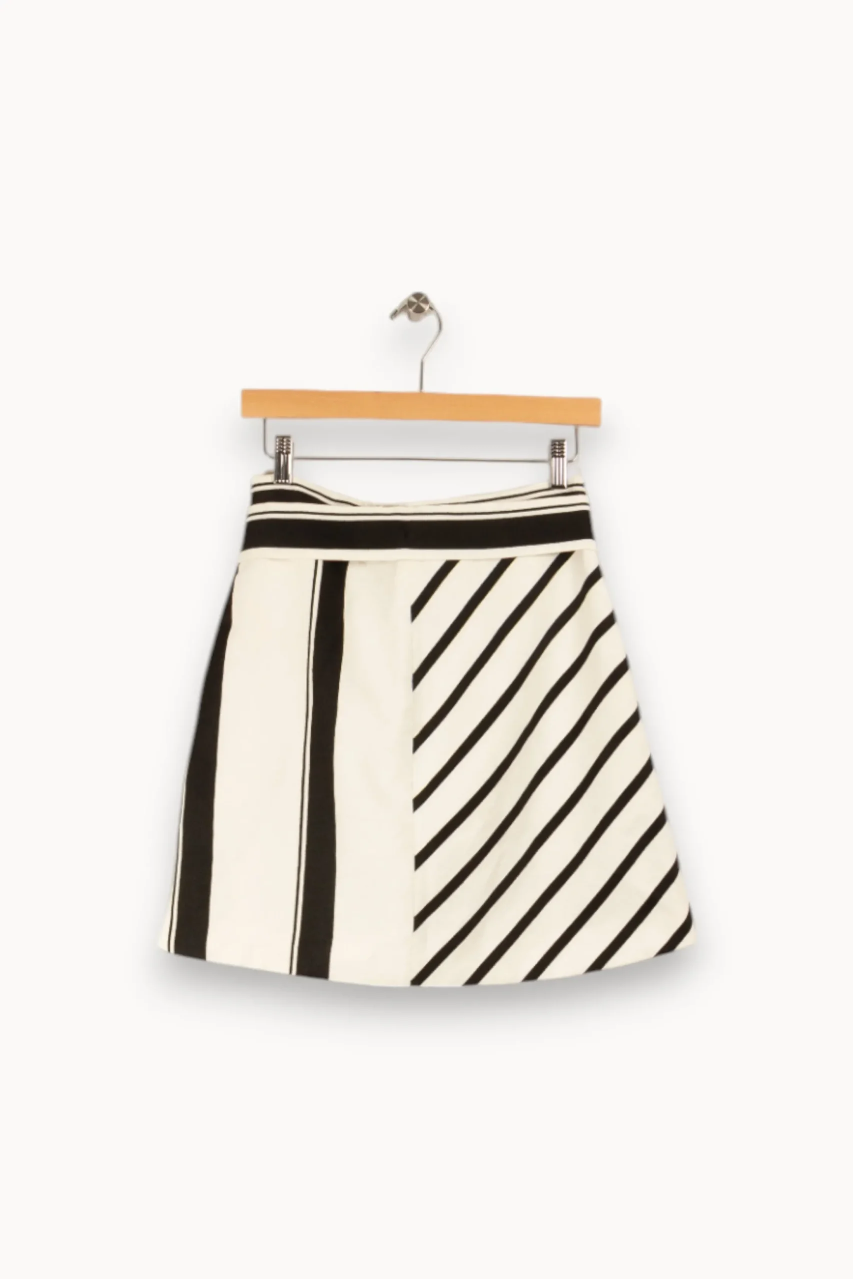 Cheap Maje Jupe courte blanche et noire - Taille M/38 Multicolore