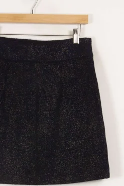 Outlet La Fée Maraboutée Jupe courte en jacquard - M/38 Bleu