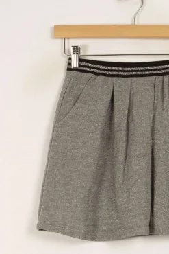 Best Sale IKKS Jupe courte e pailletée - Taille M/38 Gris