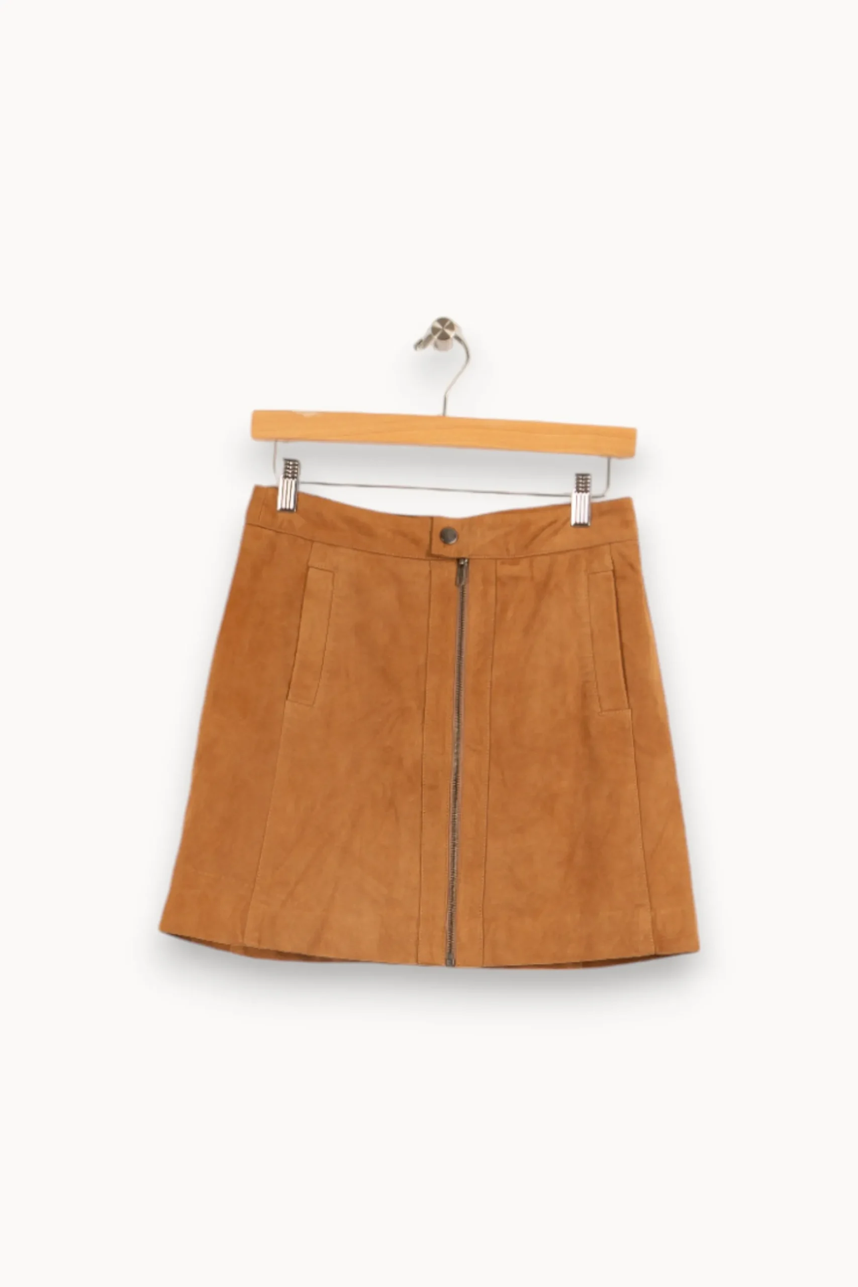 Best Comptoir des Cotonniers Jupe courte clair - Taille S/36 Marron