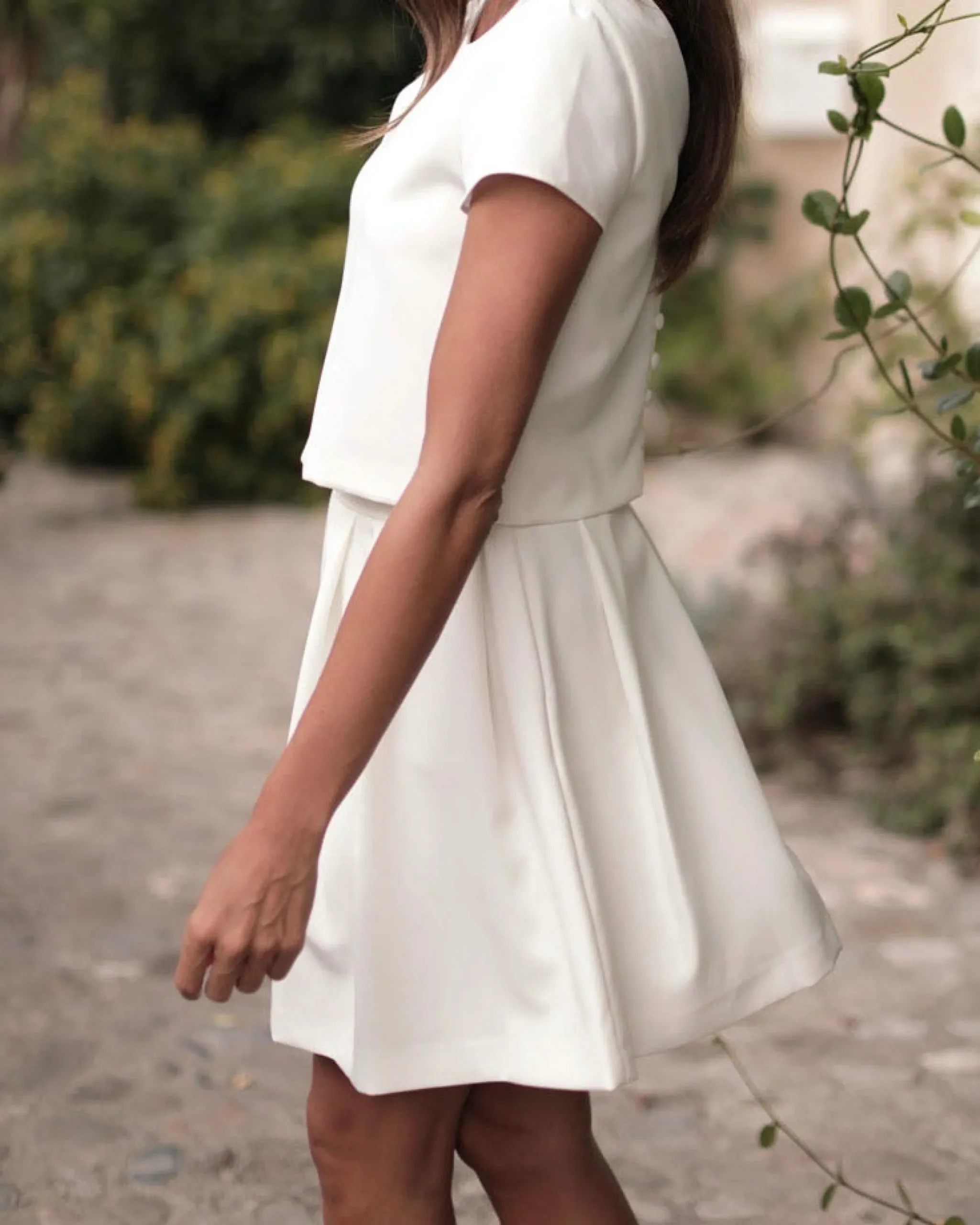 Sale Maison Lemoine Jupe courte Pauline - 46 Blanc