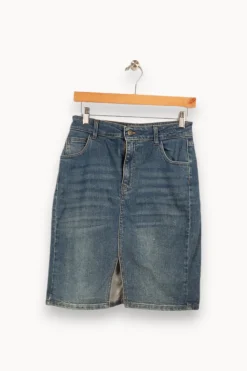 Fashion La Fée Maraboutée Jupe en jean - S/36 Bleu