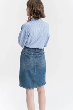 Fashion La Fée Maraboutée Jupe en jean - S/36 Bleu