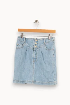 Online IKKS Jupe en jean e - Taille S/36 Bleu