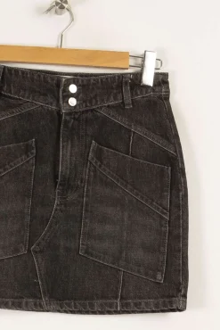 Outlet ba&sh Jupe en jean e - Taille M/38 Noir