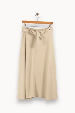 Discount La Fée Maraboutée Jupe en velours cotelé - S/36 Beige
