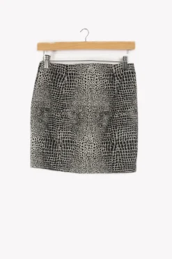 Outlet The Kooples Jupe imprimé léopard - XS/34 Noir