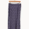 New Bizance Jupe longue e à motifs - Taille M/38 Bleu