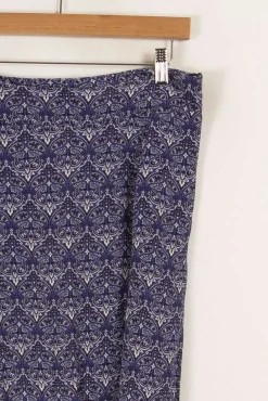 New Bizance Jupe longue e à motifs - Taille M/38 Bleu