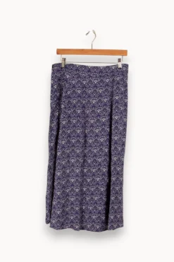 New Bizance Jupe longue e à motifs - Taille M/38 Bleu