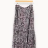 Best La Fée Maraboutée Jupe longue imprimée à volant en viscose écoresponsable - XL/42 Multicolore