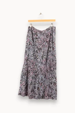 Best La Fée Maraboutée Jupe longue imprimée à volant en viscose écoresponsable - XL/42 Multicolore