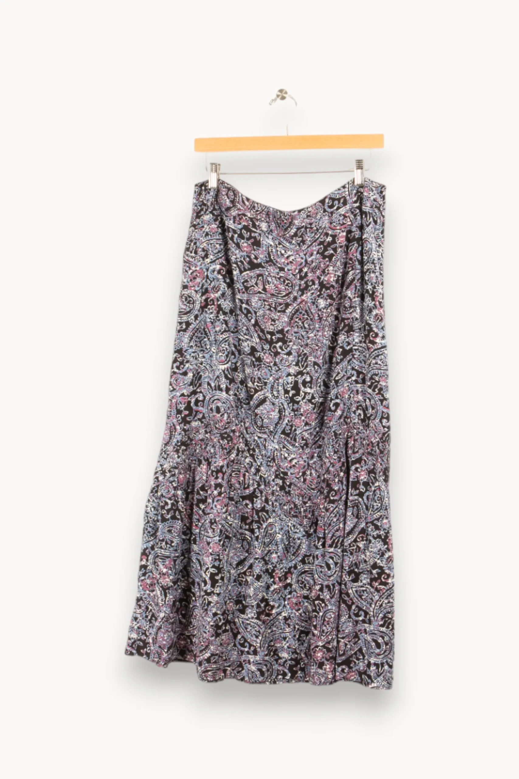 Best La Fée Maraboutée Jupe longue imprimée à volant en viscose écoresponsable - XL/42 Multicolore