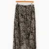 Best The Kooples Jupe longue e et blanche - Taille L/40 Noir