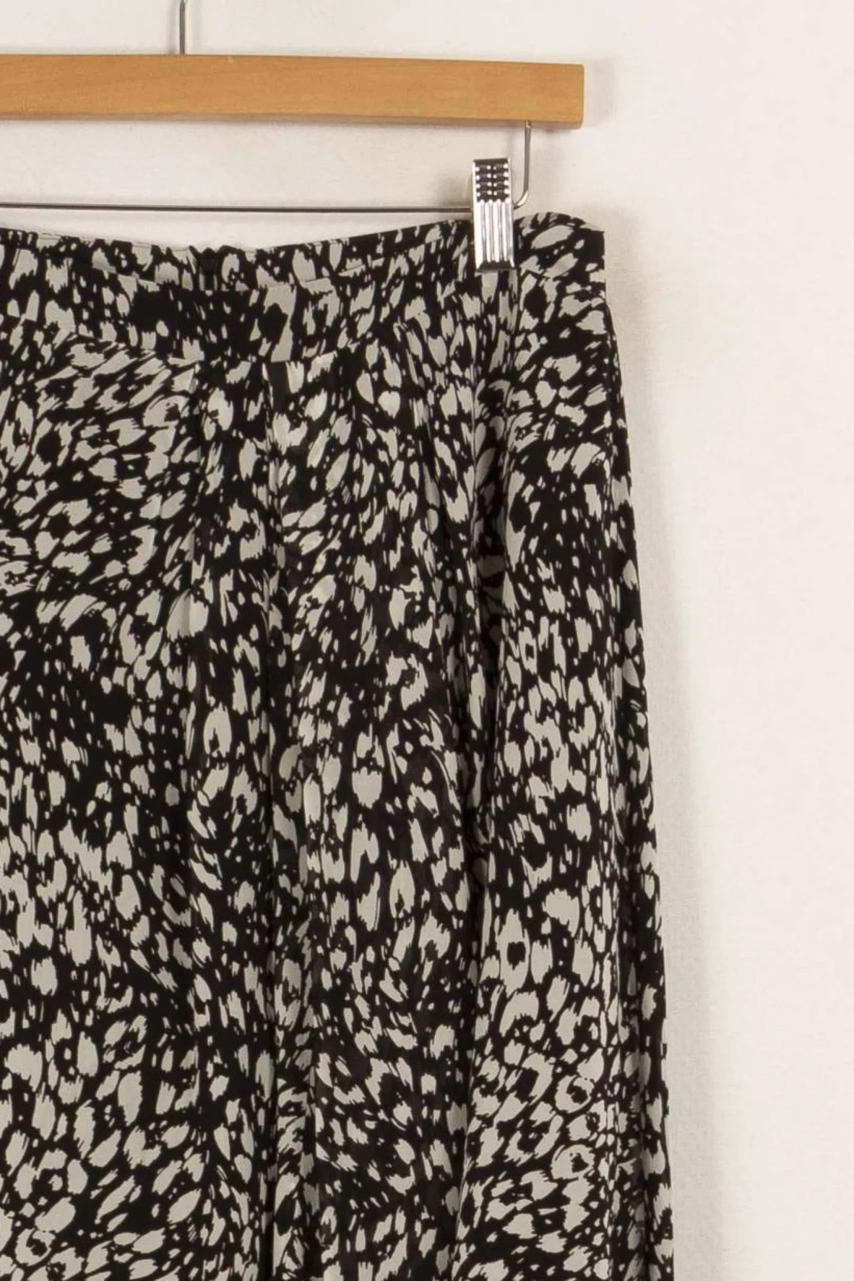 Best The Kooples Jupe longue e et blanche - Taille L/40 Noir