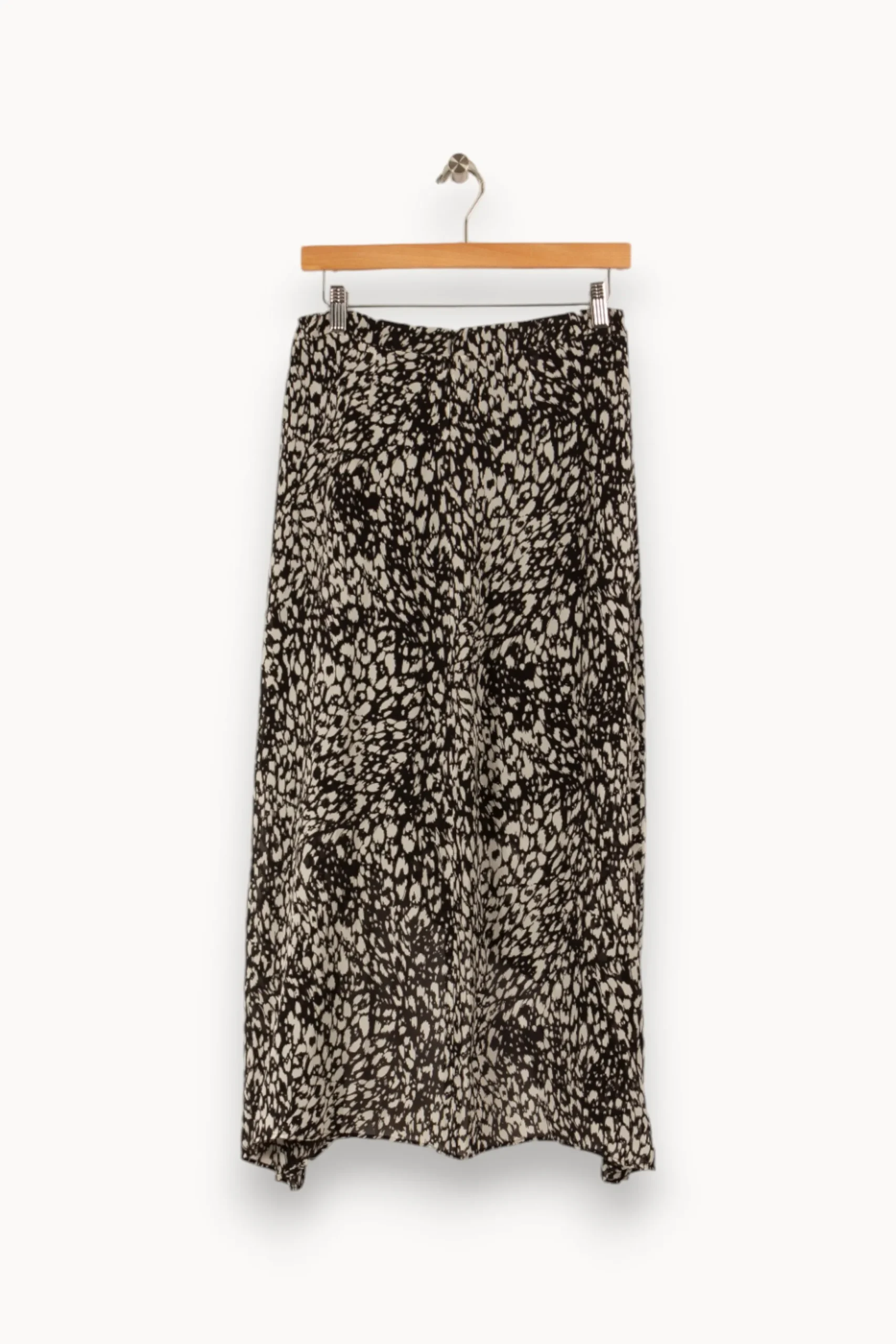 Best The Kooples Jupe longue e et blanche - Taille L/40 Noir