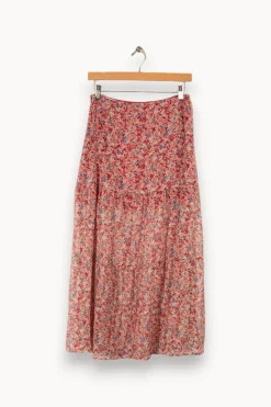 Cheap IKKS Jupe longue à motifs - Taille S/36 Rose
