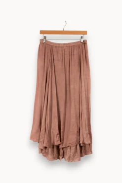 Store Mes Demoiselles Paris Jupe longue satinée - Taille XL/42 Rose