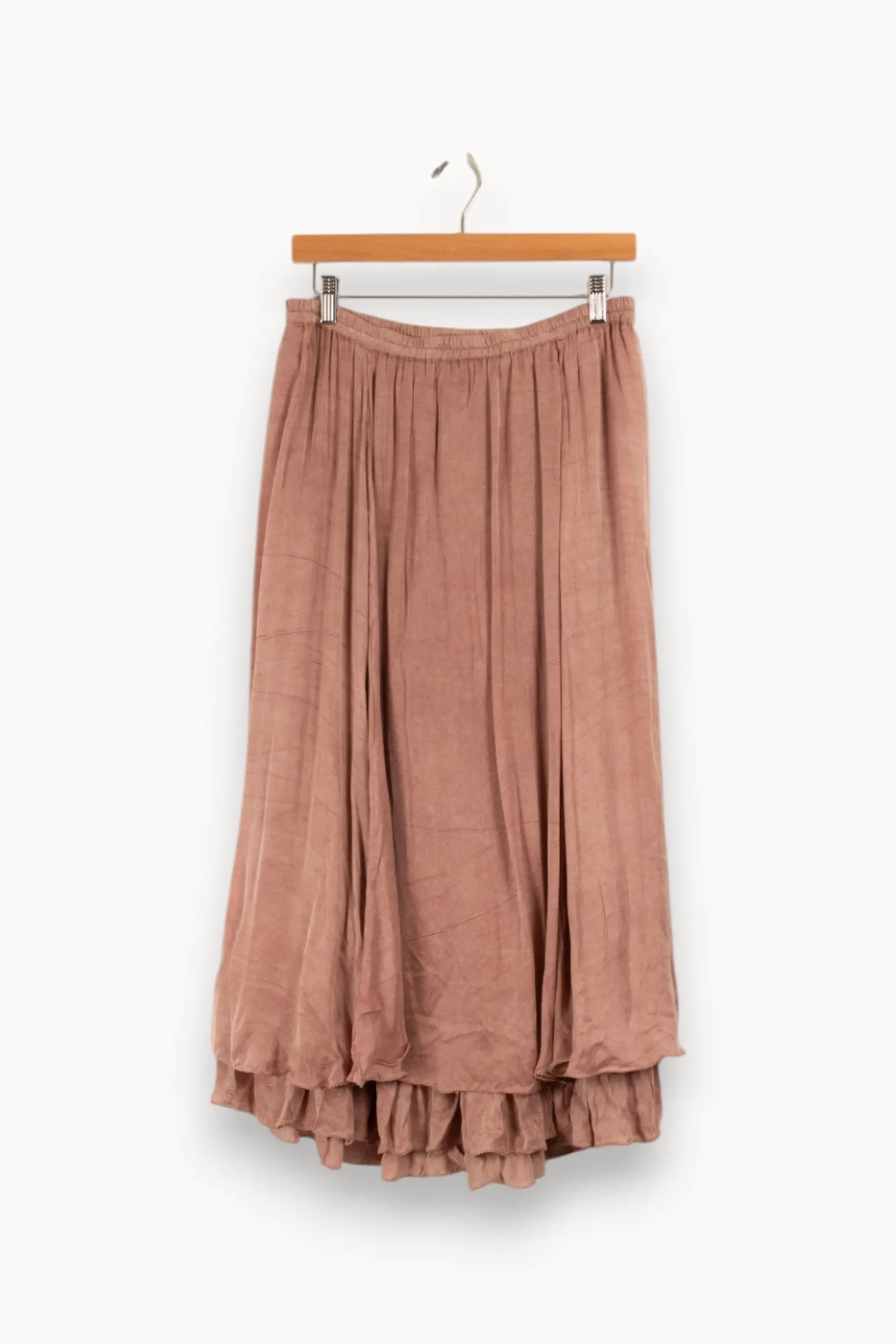 Store Mes Demoiselles Paris Jupe longue satinée - Taille XL/42 Rose